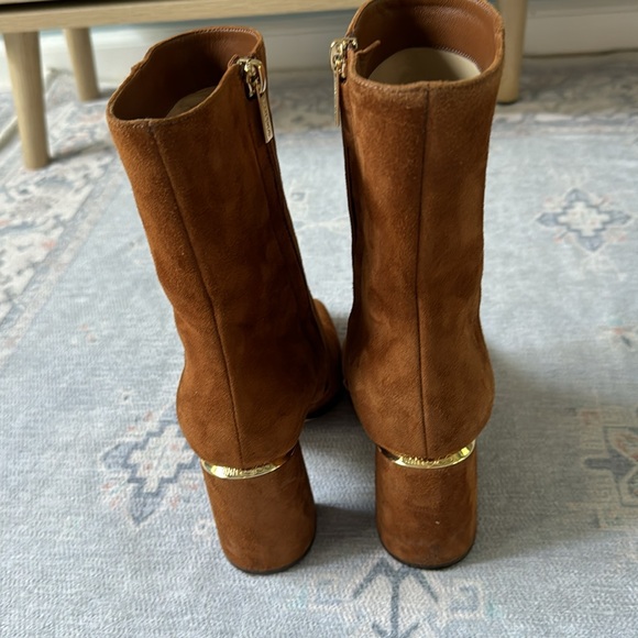 Jimmy Choo Loren 85 Suede Ankle Boots size 35 Tan - Picture 5 of 8